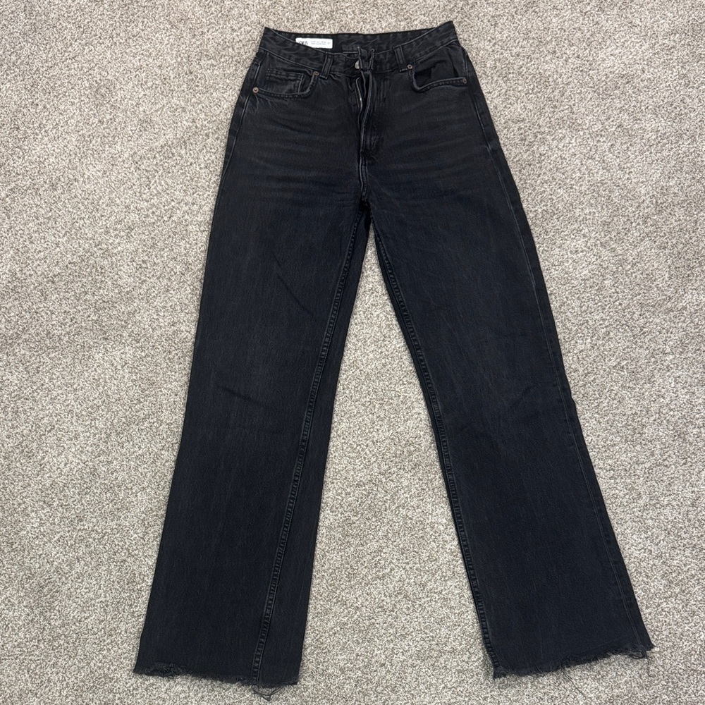 Zara Black Flare & Wide Leg Jeans